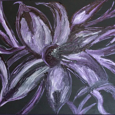 Purple Petal Symphony — 20x16