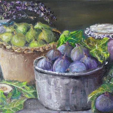 Still Life With Figs — 12x16