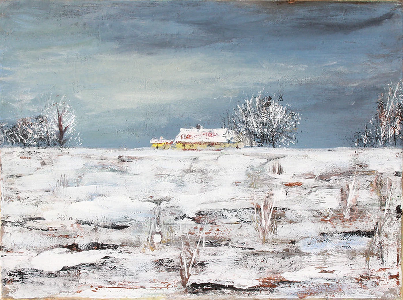 Grange In Winter