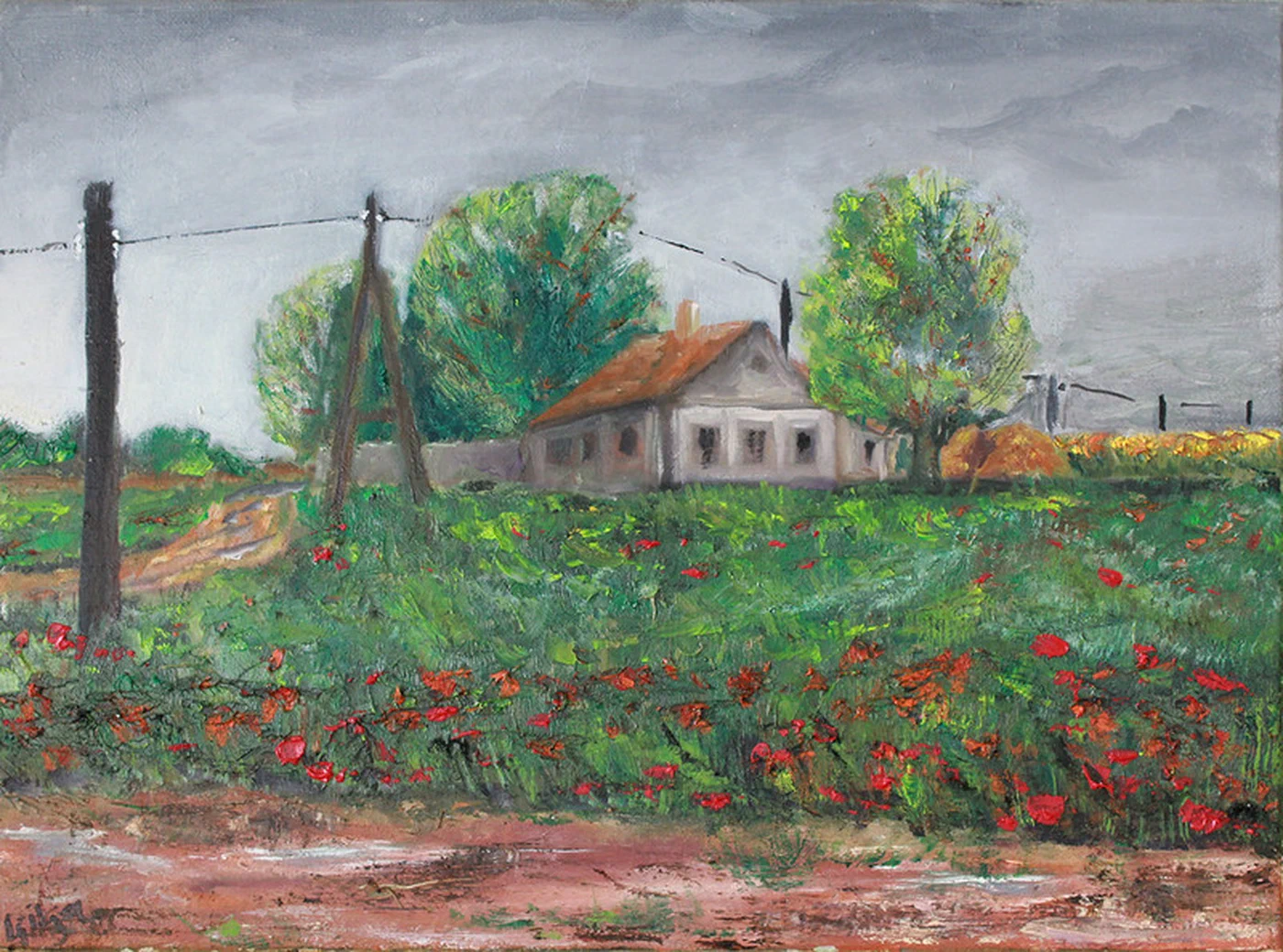 Grange After Rain